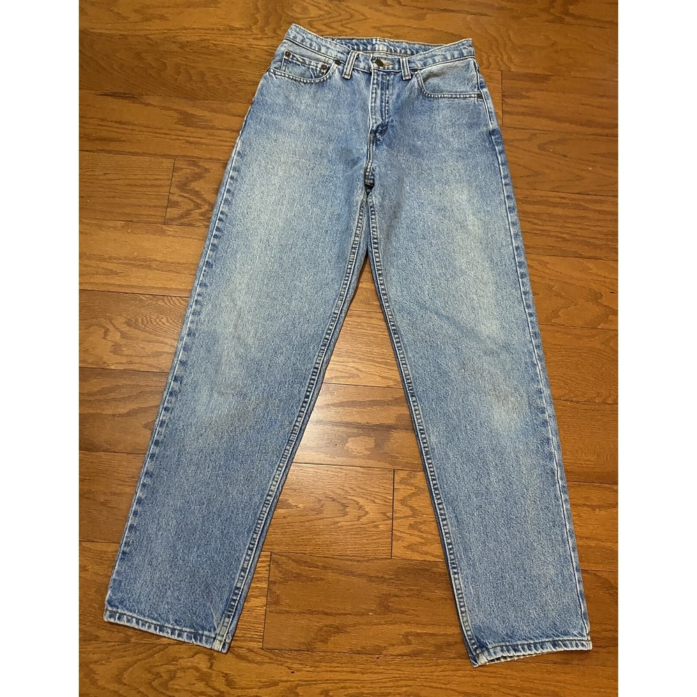 Vtg Levi's Women's High Waisted 11 M Light Blue Jeans Denim 28x31 USA 17550-0291
